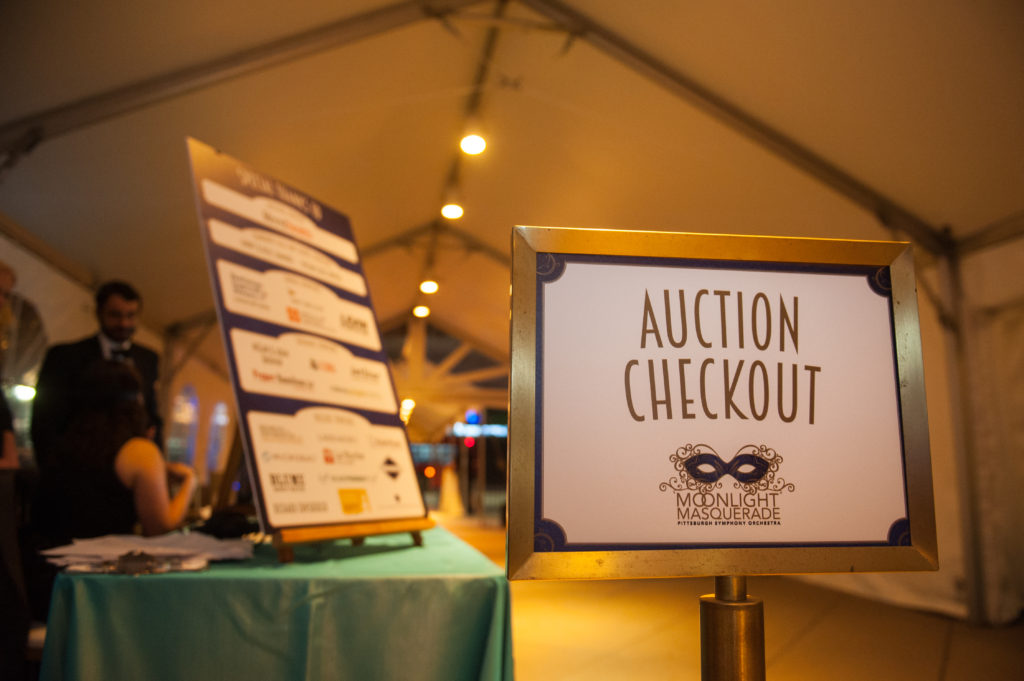 Pittsburgh Symphony Gala - The Event Group - Pittsburgh - Nonprofit Event - Silent Auction - Moonlight Masquerade